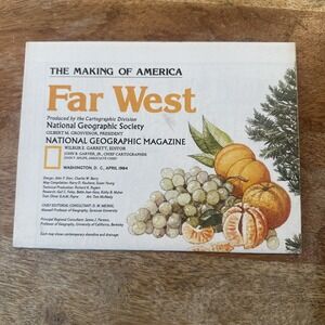 The Making Of America Far West - Double-Sides Map Poster National Geographic 84